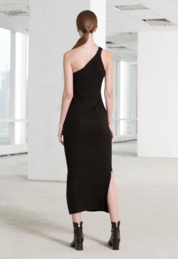 
            
                Load image into Gallery viewer, Annecy Knit Dress Black
            
        