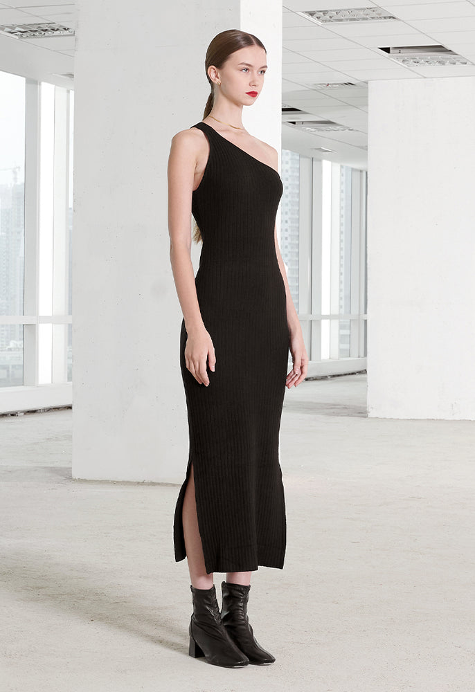 
            
                Load image into Gallery viewer, Annecy Knit Dress Black
            
        