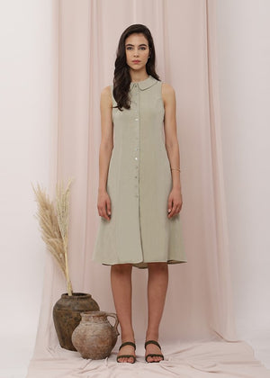 
            
                Load image into Gallery viewer, Riviera Sleeveless Shirt Dress
            
        