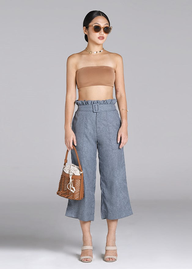 Tyre Paperbag High-Waisted Pants