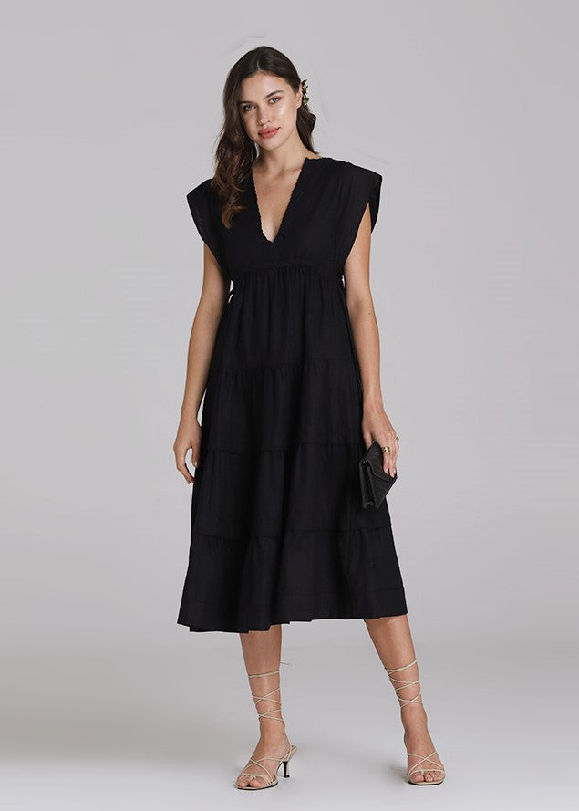 Troyes Embroidery V-neck Dress – Wearstatuquo