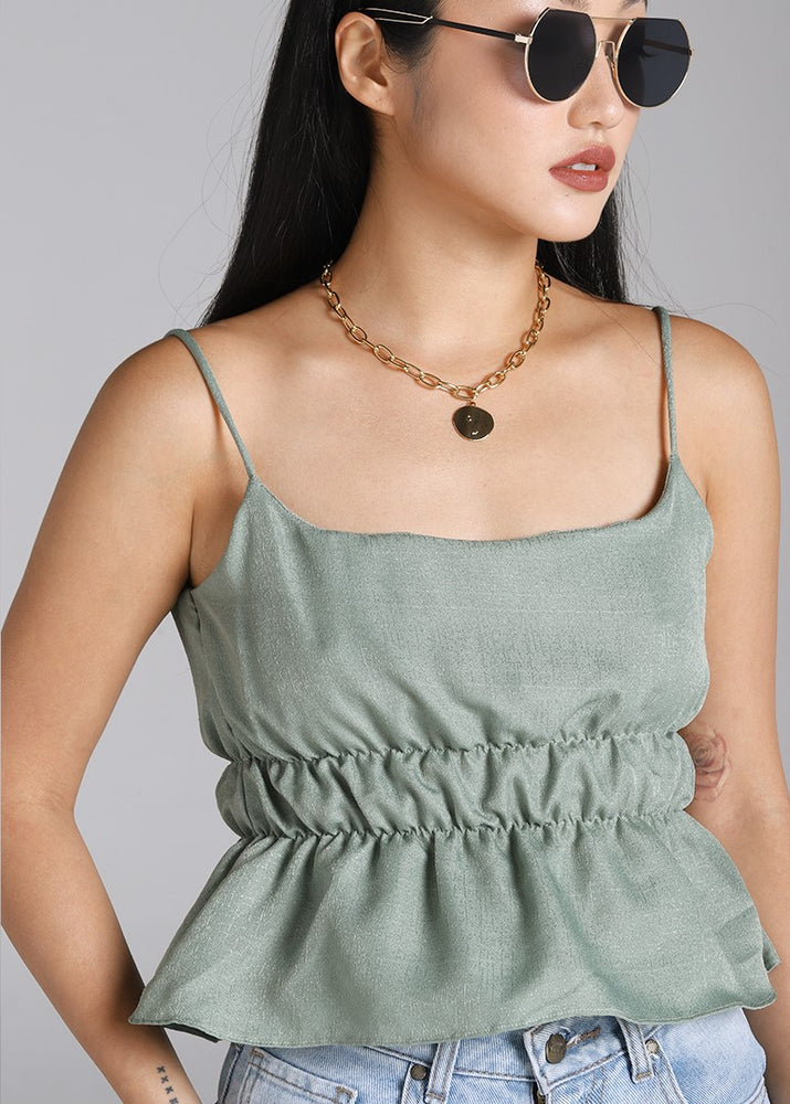 Le Marche Babydoll Cropped Top