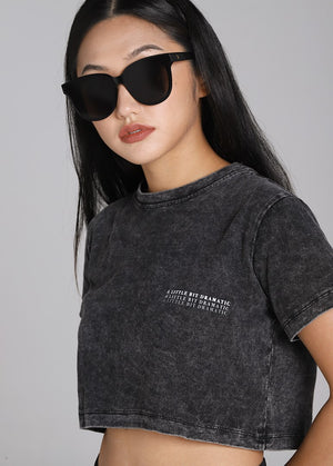 A little dramatic Oversized Cropped Tee