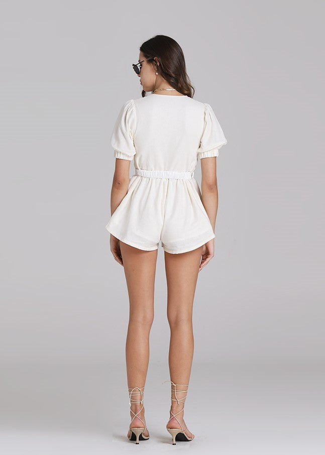 
            
                Load image into Gallery viewer, Dreux Embroidery Short Sleeve Jumpsuit
            
        
