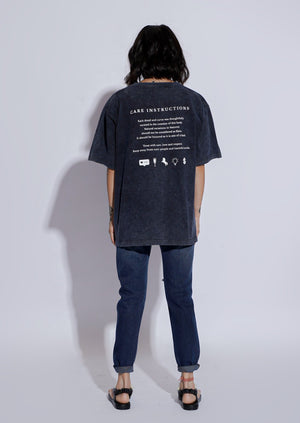 Care Instructions Oversized Tee
