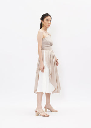 Samara Asymmetrical Skirt Cream